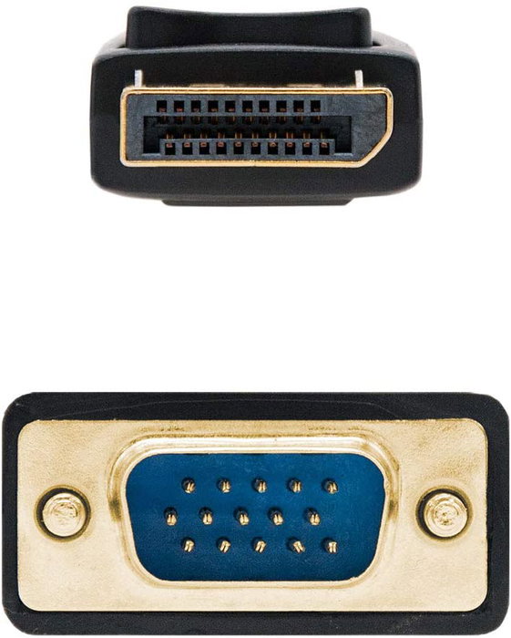 Nanocable Cable Conversor DisplayPort Macho a VGA (D-Sub) Macho, 2 m, Negro